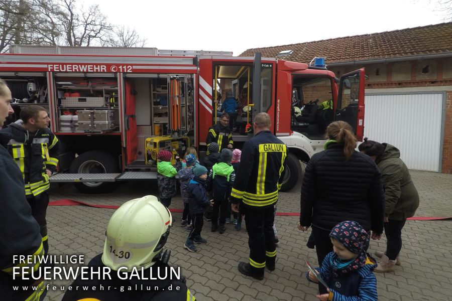 Brandschutzübung in der Kita Gallun